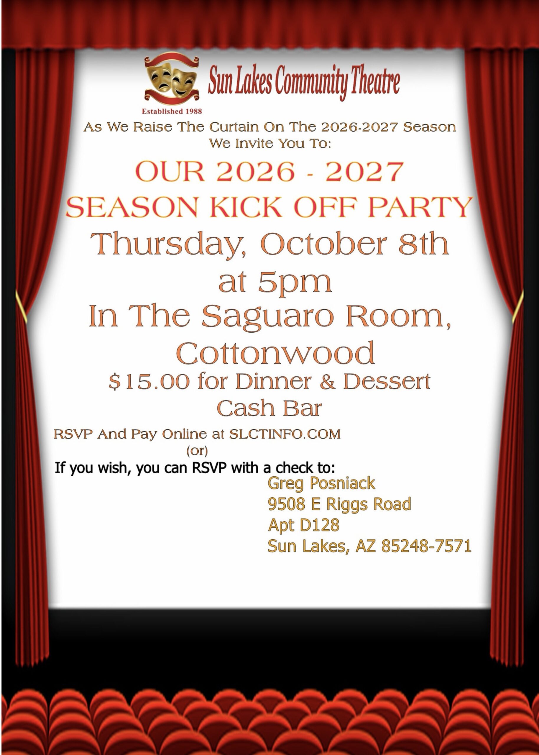 Season Kick Off Party & General Meeting